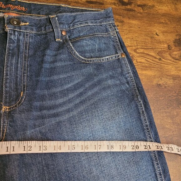 Wrangler Jeans 36x30 Bootcut Dark Wash WRT20MD Western Rodeo Work Wear - Picture 7 of 10